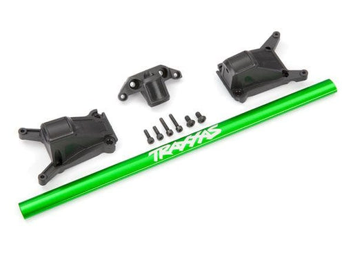TRA6730G Traxxas Chassis brace kit, green (fits Rustler 4X4 or Slash 4X4 models equipped with Low-CG chassis)