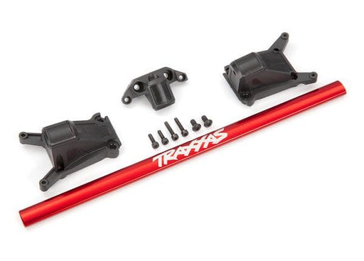 TRA6730R Traxxas Chassis brace kit, red (fits Rustler 4X4 or Slash 4X4 models equipped with Low-CG chassis)