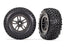 TRA6964 Traxxas T&W Gray Beadlock Wheels Off-Road Racing Tires (2)