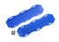 TRA8121X Traxxas Traction boards, blue/ mounting hardware