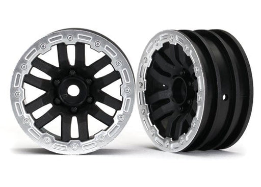 TRA8271X Traxxas Wheels, TRX-4 1.9" (satin beadlock) (2)