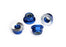 TRA8447X Nylon Locking Aluminum Flange Nuts 5mm Blue Anodized (4)