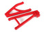 TRA8634R Traxxas Suspension arms, red, rear (left), heavy duty, adjustable wheelbase (upper (1)/ lower (1))