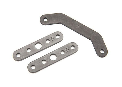 TRA8926 Traxxas Bulkhead tie bar, front, upper (1)/ lower (2) (steel)