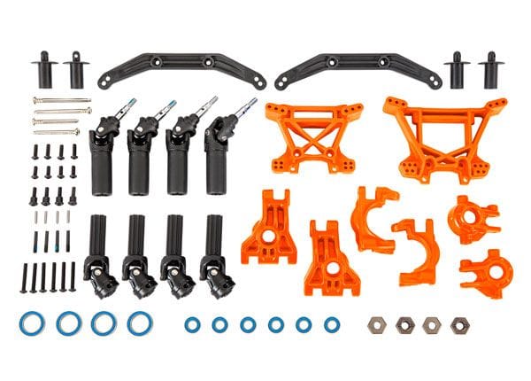 TRA9080T  Traxxas Outer Driveline & Suspension Upgrade Kit, orange