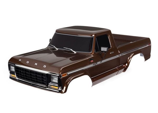 TRA9230-BROWN Traxxas Body, Ford F-150 (1979) Brown - Painted, Decals  Applied