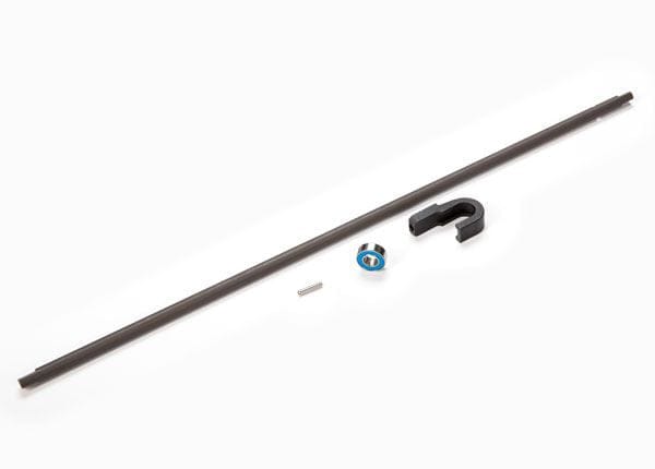 TRA9355 Traxxas Driveshaft, center, steel (266mm)/ pin/ support, center