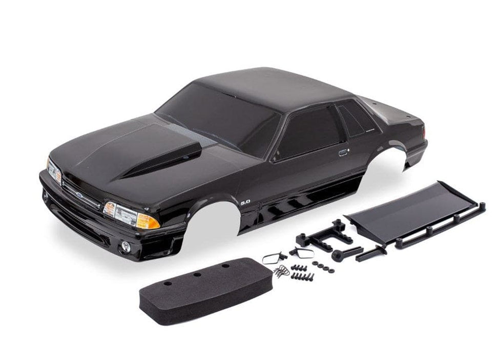 TRA9421A Traxxas Body, Ford Mustang, Fox Body, Black