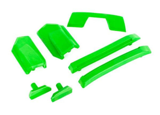 TRA9510G Traxxas Body reinforcement set, green/ skid pads (roof) (fits #9