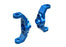 TRA9733-BLUE Traxxas Caster Blocks, 6061-T6 Aluminum (Blue) (Left & Right)