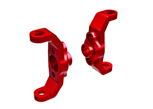 TRA9733-RED Traxxas Caster Blocks, 6061-T6 Aluminum (Red) (Left & Right)