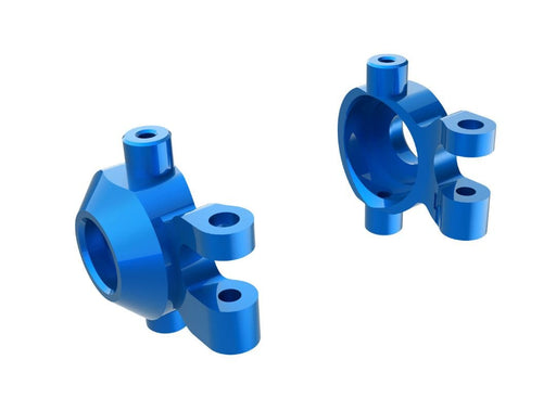 TRA9737-BLUE Traxxas Steering Blocks, 6061-T6 Aluminum (Blue)(2)