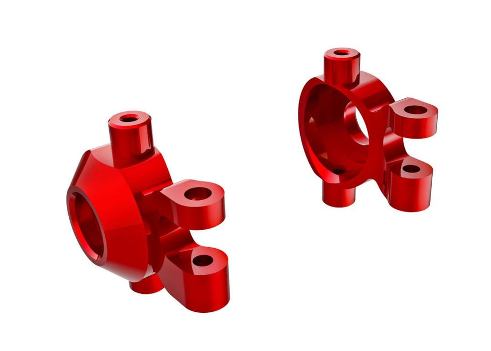 TRA9737-RED Traxxas Steering Blocks, 6061-T6 Aluminum (Red)(2)