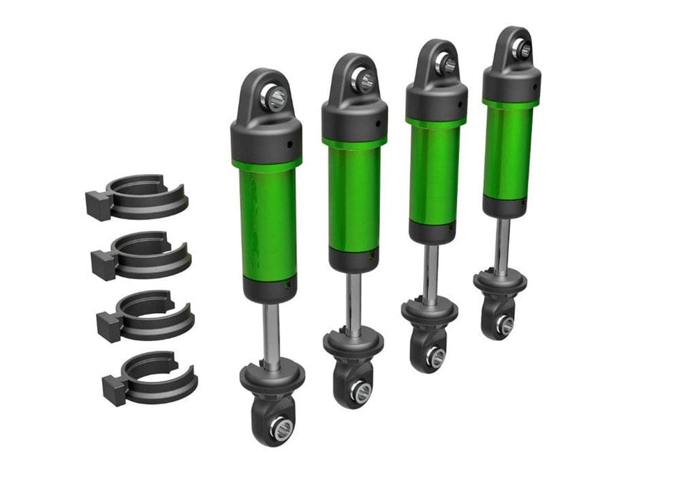 TRA9764-GRN Traxxas Shocks, GTM, Aluminum (Green-Anodized)