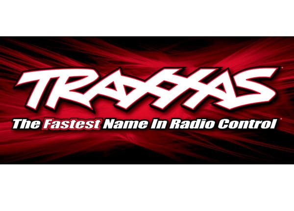 TRA9909 Traxxas racing banner, red & black (3x7 feet)