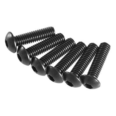 TRA2594 Screws, 4x15mm button-head machine (hex drive) (6)