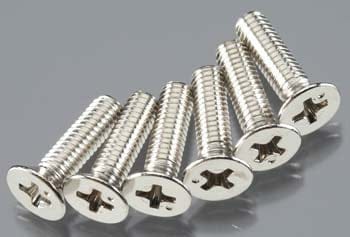 TRA3167 Screws, 4x15mm countersunk machine (6)