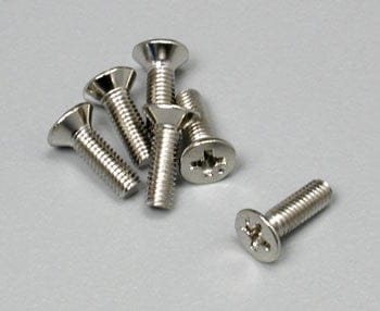 TRA3177 Screws, 3x10mm countersunk machine (6)