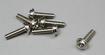 TRA3186 Screws, 3x12mm washerhead machine (6)