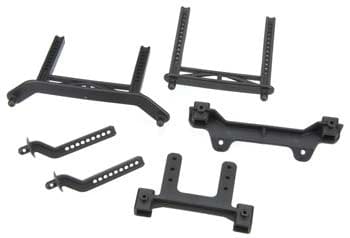 TRA3619 Body mounts, front & rear/ body mount posts, front & rear