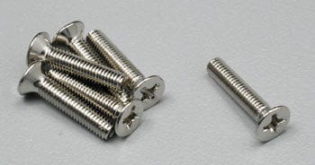 TRA3179 Screws, 3x15mm countersunk machine (6)