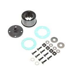 LOS252066 Diff Housing Set, Aluminum (1): DBXL-E