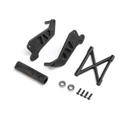 LOS241052 Wheelie Bar Set, Black: LMT