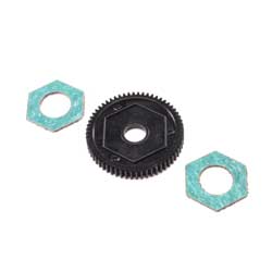 LOS212016  Spur Gear w/ Slipper Pads, 60T, 0.5M: Mini-T 2.0