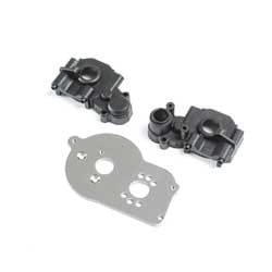 LOS212021 Transmission Case & Motor Plate: Mini-B