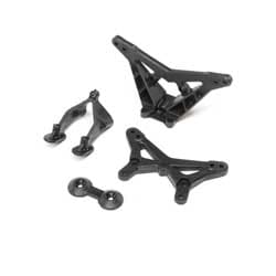 LOS214012 FR/RR Shock Tower, Wing Stay: Mini-B