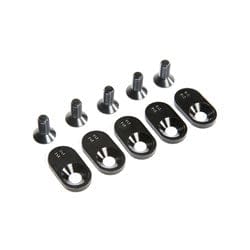 LOS252107 EngineMntInsert&Screws, BLK, 22T(5): 5ive-T 2.0